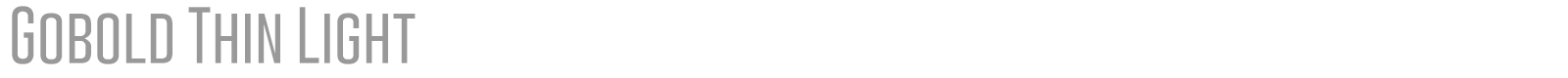Gobold font preview